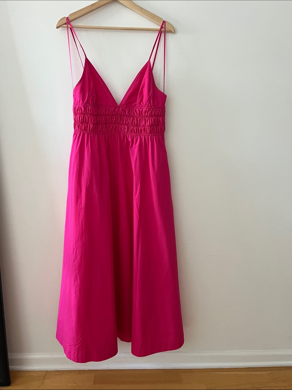 Zara Hot Pink Maxi Dress with pockets